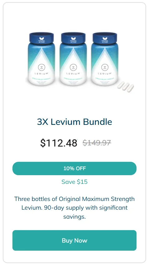 Levium three bottle supply package